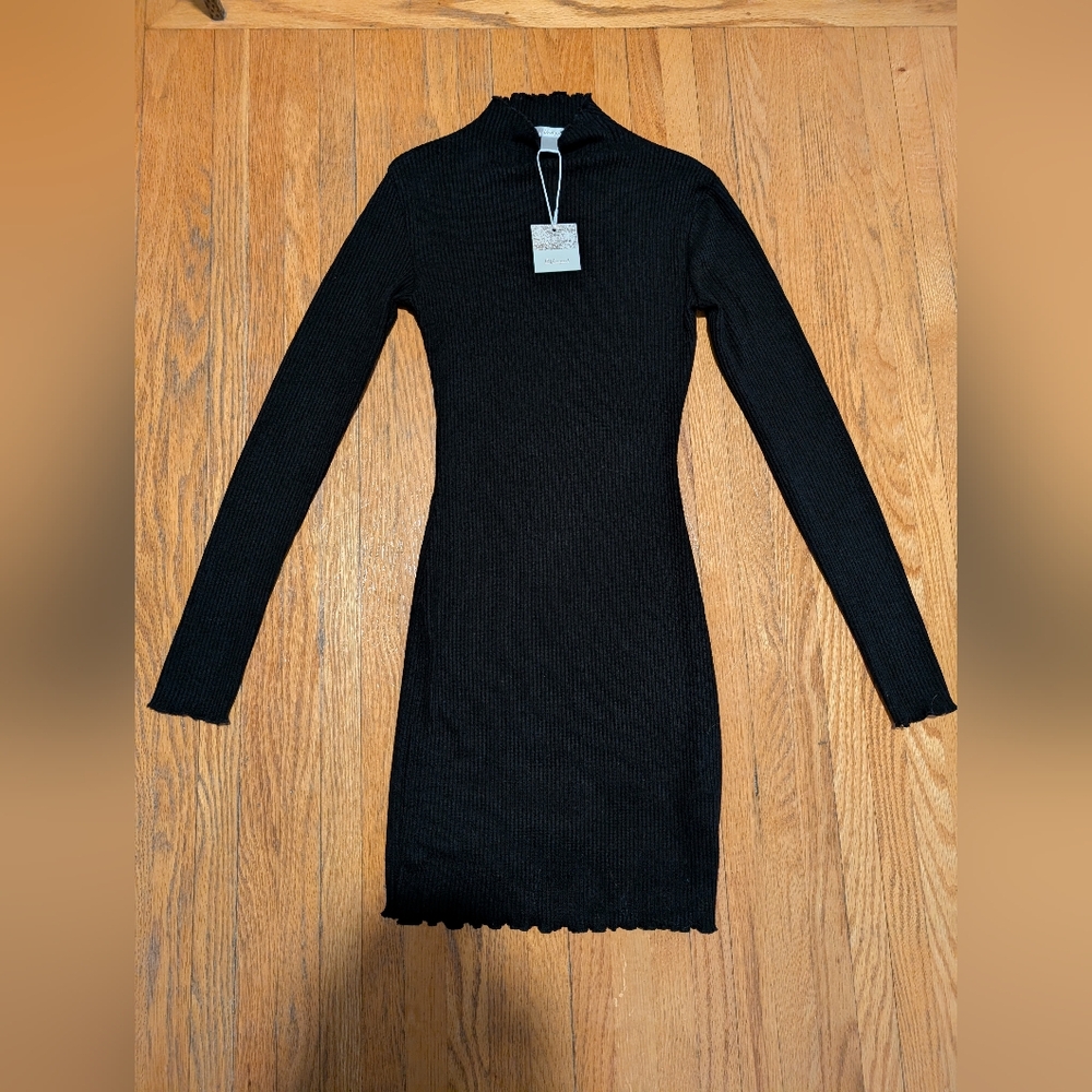 Nwt Black Turtleneck Sweater Dress Size Small